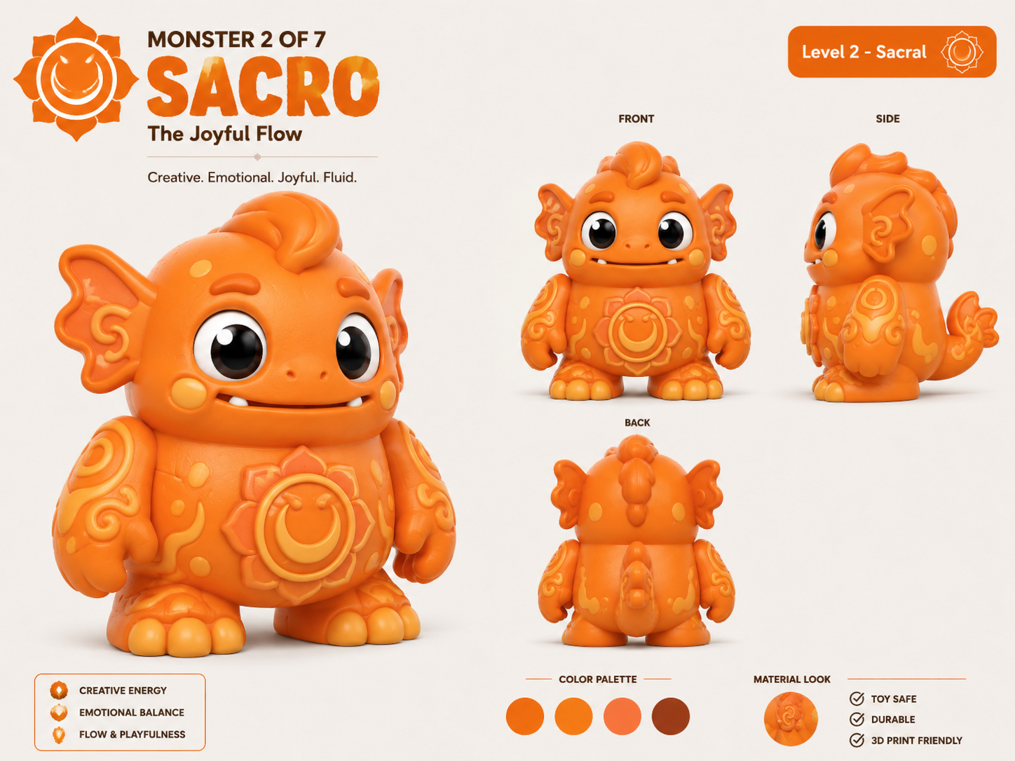 Orange Spark Monster